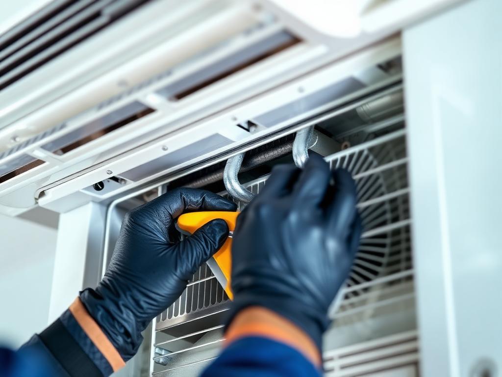 Higienização profissional do evaporador de ar condicionado